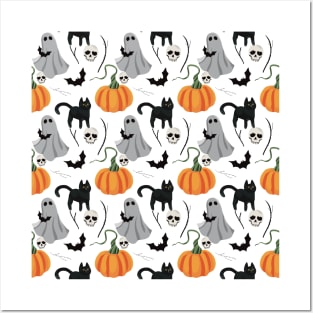 Halloween fun pattern Posters and Art